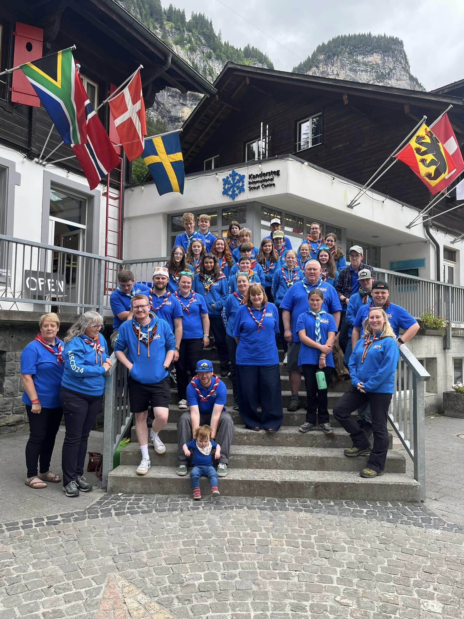 Explorers on an international trip to Kandersteg